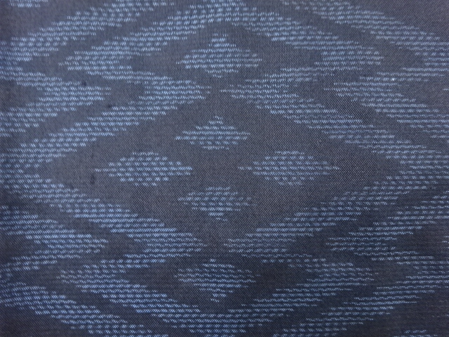 JAPANESE KIMONO / ANTIQUE KIMONO / DORO OSHIMA TSUMUGI / WOVEN MATSUKAWABISHI